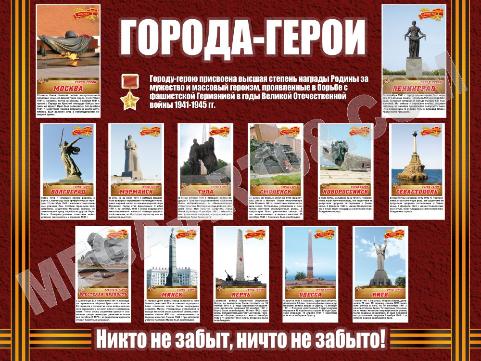 Экскурс по Городам – героям
